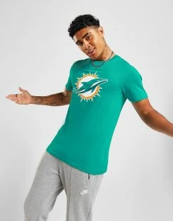 Official Team NFL Miami Dolphins Logo T-Shirt Blå