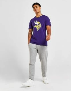 Official Team NFL Minnesota Vikings Logo T-Shirt Lilla -Herretoj Salg jd 603539 d