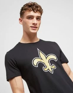 Official Team NFL New Orleans Saints Logo T-Shirt Sort