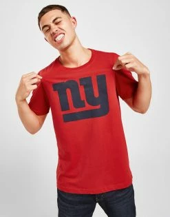 Official Team NFL New York Giants Short Sleeve T-Shirt Rød