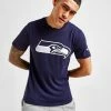 Official Team NFL Seattle Seahawks Logo T-Shirt Blå -Herretoj Salg jd 603613 a