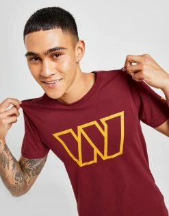 Official Team NFL Washington Commanders Logo T-Shirt Rød