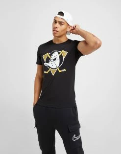 Official Team NHL Anaheim Ducks Logo T-Shirt Sort