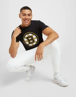 Official Team NHL Boston Bruins Logo T-Shirt Sort