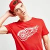 Official Team NHL Detroit Red Wings Short Sleeve T-Shirt Rød -Herretoj Salg jd 603632 a