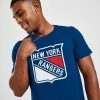 Official Team NHL New York Rangers Logo T-Shirt Blå -Herretoj Salg jd 603645 a
