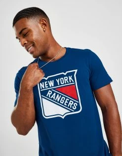 Official Team NHL New York Rangers Logo T-Shirt Blå