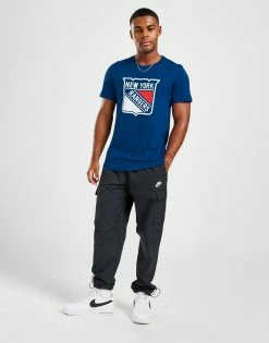Official Team NHL New York Rangers Logo T-Shirt Blå -Herretoj Salg jd 603645 d