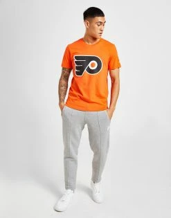 Official Team NHL Philadelphia Flyers Logo T-Shirt Orange -Herretoj Salg jd 603649 c