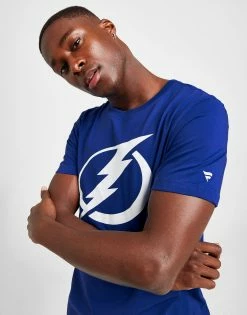 Official Team NHL Tampa Bay Lightning Logo T-Shirt Blå