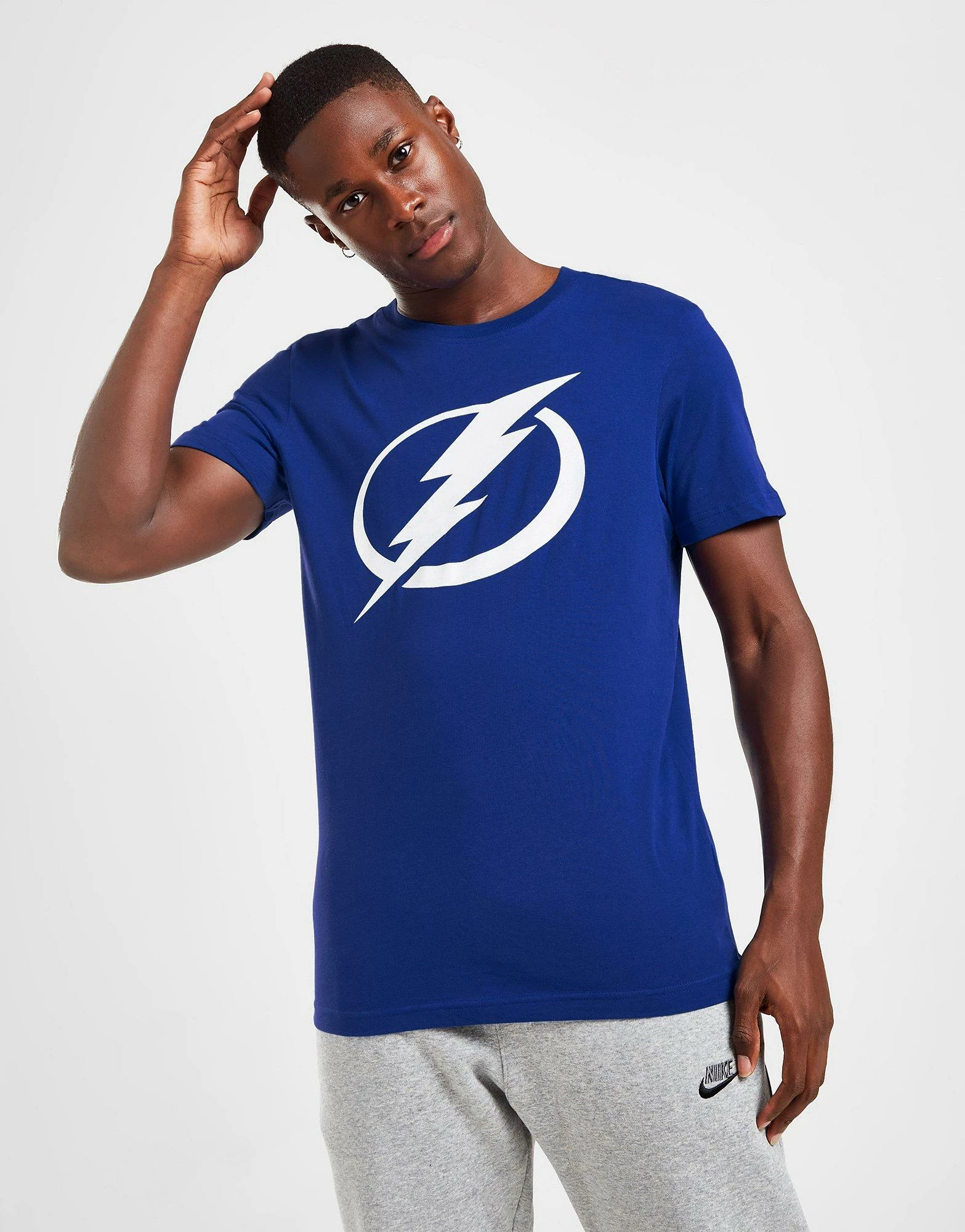 Official Team NHL Tampa Bay Lightning Logo T-Shirt Blå 5 Official Team NHL Tampa Bay Lightning Logo T-Shirt Blå - Billede 3
