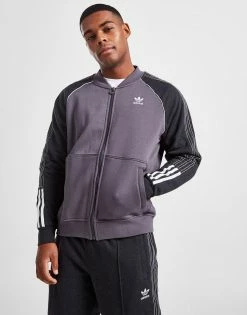 Adidas Originals SST Fleece Track Top Grå -Herretoj Salg jd 604155 d
