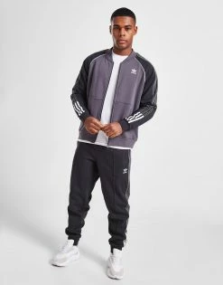 Adidas Originals SST Fleece Track Top Grå -Herretoj Salg jd 604155 f