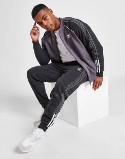 Adidas Originals SST Fleece Tape Joggers Grå