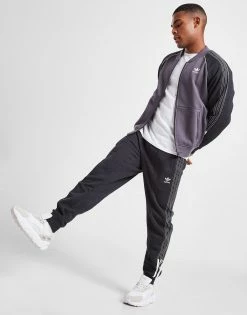 Adidas Originals SST Fleece Tape Joggers Grå -Herretoj Salg jd 604160 e