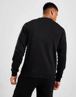 HECHBONE Splatter Crew Sweatshirt Sort -Herretoj Salg jd 604657 c