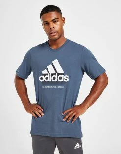 Adidas Badge Of Sport Shadow T-Shirt Herre Blå