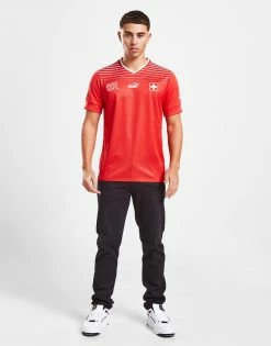 Puma Switzerland 2022 Home Shirt Rød -Herretoj Salg jd 605601 f