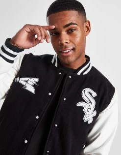 New Era MLB Chicago White Sox Varsity Jacket Sort -Herretoj Salg jd 606081 c