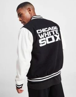 New Era MLB Chicago White Sox Varsity Jacket Sort -Herretoj Salg jd 606081 d