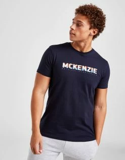 McKenzie Tidus T-Shirt Blå -Herretoj Salg jd 607892 b