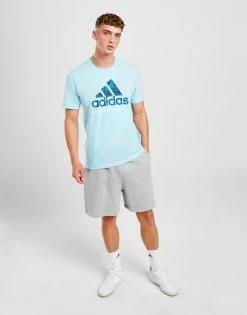 Adidas Badge Of Sport Digital Camo T-Shirt Herre Blå -Herretoj Salg jd 610229 d