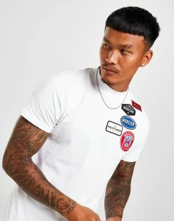MERCIER Original Badge T-Shirt Hvid -Herretoj Salg jd 611702 e