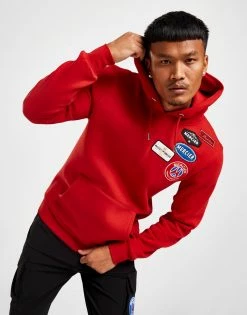 MERCIER Mono Badge Hoodie Rød