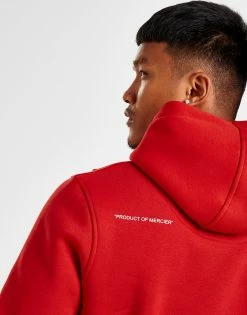 MERCIER Mono Badge Hoodie Rød -Herretoj Salg jd 611705 c