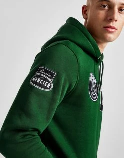 MERCIER Varsity Hoodie Grøn -Herretoj Salg jd 611716 f