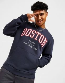 Sonneti Boston Crew Sweatshirt Blå -Herretoj Salg jd 612013 c