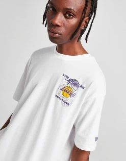 New Era NBA LA Lakers Oversized Graphic T-Shirt Hvid -Herretoj Salg jd 613692 c
