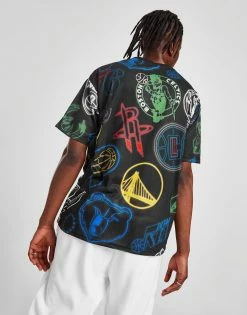 New Era NBA All Over Print Neon T-Shirt Sort -Herretoj Salg jd 613695 c
