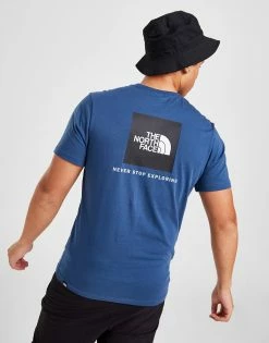 The North Face Back Box Logo T-Shirt Blå