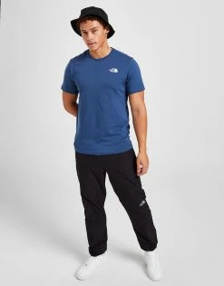 The North Face Back Box Logo T-Shirt Blå -Herretoj Salg jd 616444 d