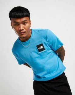 The North Face Logo T-Shirt Herre Blå -Herretoj Salg jd 616445 b