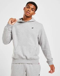 New Balance Fleece Hoodie Grå -Herretoj Salg jd 621763 c