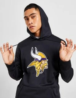 Nike NFL Minnesota Vikings Therma Pullover Hoodie Sort -Herretoj Salg jd 622378 b