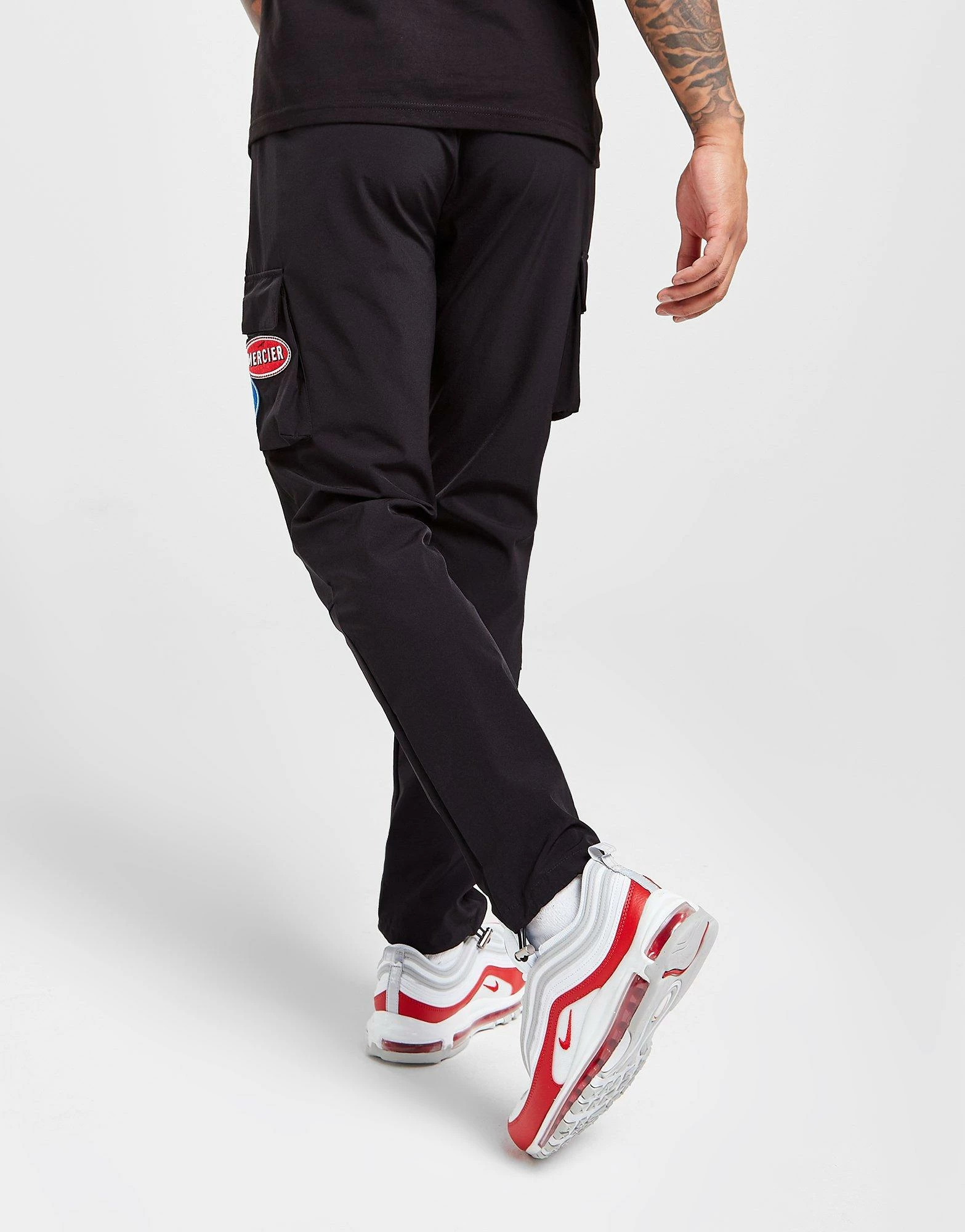 MERCIER Badge Cargo Bukser Herre Sort 7 MERCIER Badge Cargo Bukser Herre Sort - Billede 5