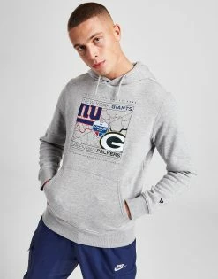 Official Team NFL New York Giants V Green Bay Packers Hoodie Grå -Herretoj Salg jd 629245 c