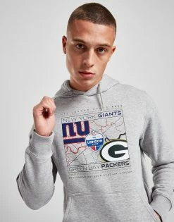Official Team NFL New York Giants V Green Bay Packers Hoodie Grå -Herretoj Salg jd 629245 e
