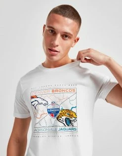 Official Team NFL Jacksonville Jaguars V Denver Broncos T-Shirt Hvid -Herretoj Salg jd 629261 d