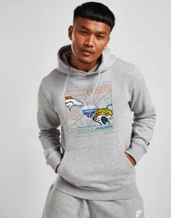 Official Team NFL Jacksonville Jaguars V Denver Broncos Hoodie Grå -Herretoj Salg jd 629267 c