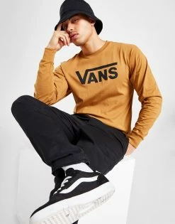 Vans Drop Long Sleeve T-Shirt Brun