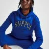 Supply & Demand Team Splat Hoodie Blå -Herretoj Salg jd 632230 a