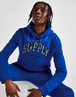 Supply & Demand Team Splat Hoodie Blå