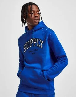 Supply & Demand Team Splat Hoodie Blå -Herretoj Salg jd 632230 d