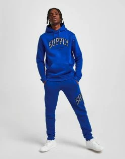 Supply & Demand Team Splat Hoodie Blå -Herretoj Salg jd 632230 e