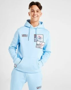 Supply & Demand Dreamer Hoodie Blå -Herretoj Salg jd 632243 e