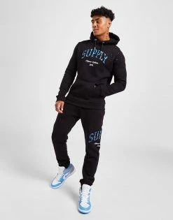 Supply & Demand Team Splat Hoodie Sort -Herretoj Salg jd 632290 d